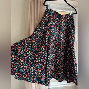 Floral A-Line Skirt